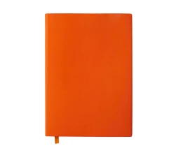 Блокнот C1 софт-тач, гибкая обложка, 128 листов, оранжевый