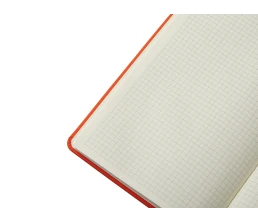 Блокнот в твердой обложке A5 «Виспи 2.0» в клетку, оранжевый