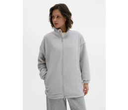 Куртка флисовая унисекс Nebo, светло-серая