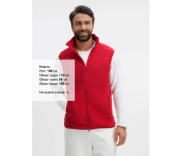 Жилет флисовый унисекс Ben Mac, красный