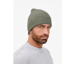 Шапка Catch Match без помпона, зеленая (полынь)