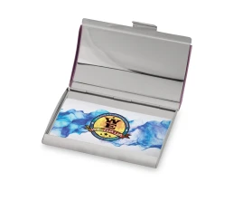 Визитница «Смит», фиолетовый/серебристый