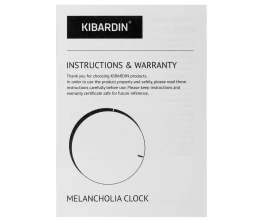 Часы настенные Melancholia Clock, черные