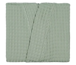 Халат вафельный женский Boho Kimono, зеленая мята