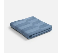 Плед Rombus, синий (дымчатый)