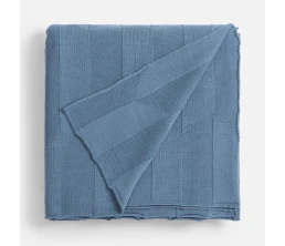 Плед Rombus, синий (дымчатый)