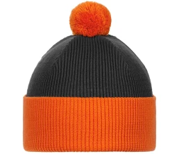 Шапка Snappy, темно-серый (антрацит) с оранжевым