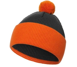 Шапка Snappy, темно-серый (антрацит) с оранжевым