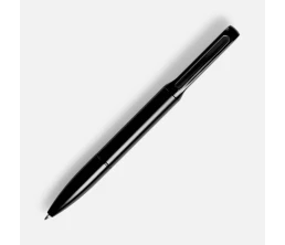 Ручка шариковая Lucenti с подсветкой логотипа, черная