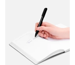 Ручка шариковая Lucenti с подсветкой логотипа, черная