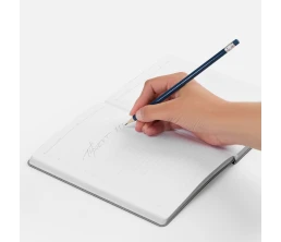 Карандаш простой Hand Friend с ластиком, темно-синий