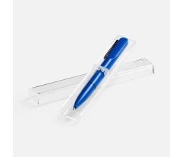 Ручка шариковая Lucenti с подсветкой логотипа, в футляре, синяя