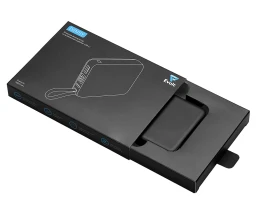 Внешний аккумулятор со встроенным кабелем USB-C «Дэнси», 5000 мАч, черный