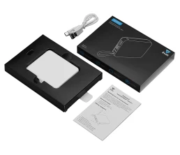 Внешний аккумулятор со встроенным кабелем USB-C «Дэнси», 5000 мАч, белый