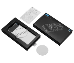 Магнитный беспроводной внешний аккумулятор со встроенными кабелями «Мэни»,быстаря зарядка, 10000 мАч, белый