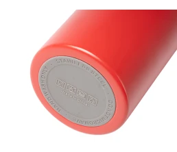 Термобутылка «Хэйду» с двойными стенками и корпусом из переработанной нержавеющей стали, красный