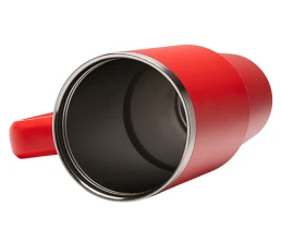 Термокружка «Крэнстон» с двойными стенками из переработанной нержавеющей стали, красный