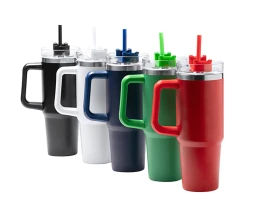 Термокружка «Крэнстон» с двойными стенками из переработанной нержавеющей стали, белый