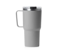 Термокружка «Кенчер» с двойными стенками из нержавеющей стали 304 и полипропилена, серый