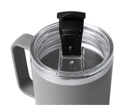 Термокружка «Кенчер» с двойными стенками из нержавеющей стали 304 и полипропилена, серый