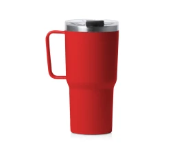 Термокружка «Кенчер» с двойными стенками из нержавеющей стали 304 и полипропилена, красный