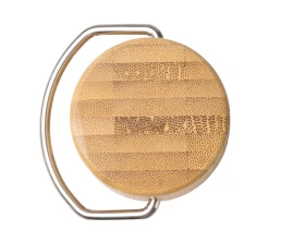 Термобутылка «Нобук» из переработанной нержавеющей стали, с бамбуковой крышкой, красный