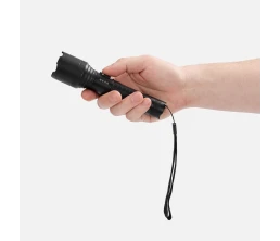 Фонарь аккумуляторный с фокусировкой луча FarSee, черный