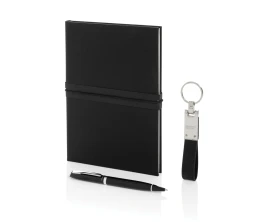 Блокнот Swiss Peak в комплекте с ручкой и брелком