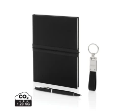 Блокнот Swiss Peak в комплекте с ручкой и брелком