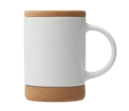 Кружка 450 мл с пробковым дном с крышкой 