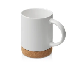 Кружка 450 мл с пробковым дном с крышкой 
