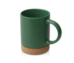 Кружка 450 мл с пробковым дном с крышкой 