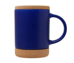 Кружка 450 мл с пробковым дном с крышкой 