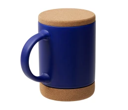 Кружка 450 мл с пробковым дном с крышкой 