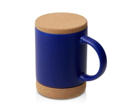 Кружка 450 мл с пробковым дном с крышкой 