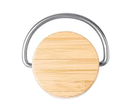 Термобутылка «Мэйер» из нержавеющей стали, с бамбуковой крышкой, серебристый