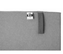 Легкое полотенце Gulpi  из микрофибры RPET с ремешком для складывания, 70*120 см, графит