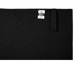 Легкое полотенце Gulpi  из микрофибры RPET с ремешком для складывания, 70*120 см, черный