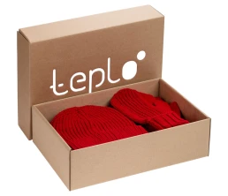 Набор Nordkyn Full Set с шарфом, красный