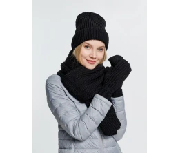 Набор Nordkyn Full Set с шарфом, черный