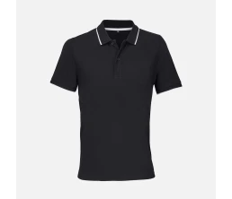 Рубашка поло унисекс Palermo, черная с белым
