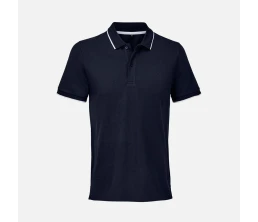 Рубашка поло унисекс Palermo, темно-синяя с белым