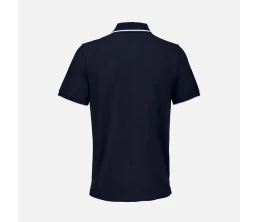 Рубашка поло унисекс Palermo, темно-синяя с белым