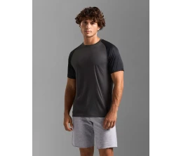 Футболка спортивная унисекс Vortex, черная