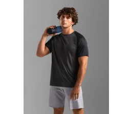 Футболка спортивная унисекс Vortex, черная