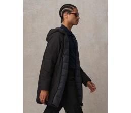 Куртка-парка унисекс Reverse, черная