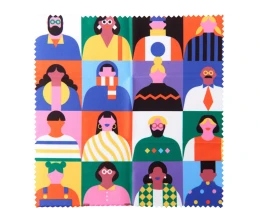 Салфетка для протирания очков с возможностью полноцветной печати