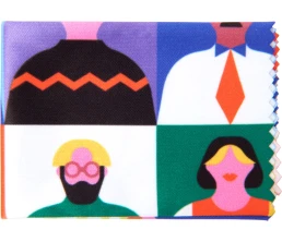 Салфетка для протирания очков с возможностью полноцветной печати