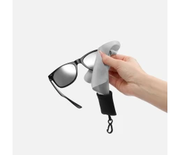 Очищающая салфетка Specta, серая с черным