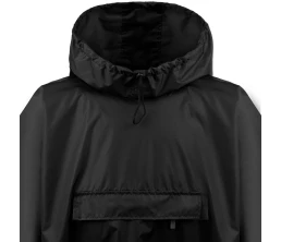 Дождевик-анорак Hard Work, укороченный, черный, единый размер